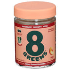 8Greens Daily Greens Gummies, Peach, 100 Count | Spinach, Wheatgrass, Blue Green Algae, Spirulina, Aloe Vera, Chlorella, and Barley Grass; For Metabolism, Immunity & Focus