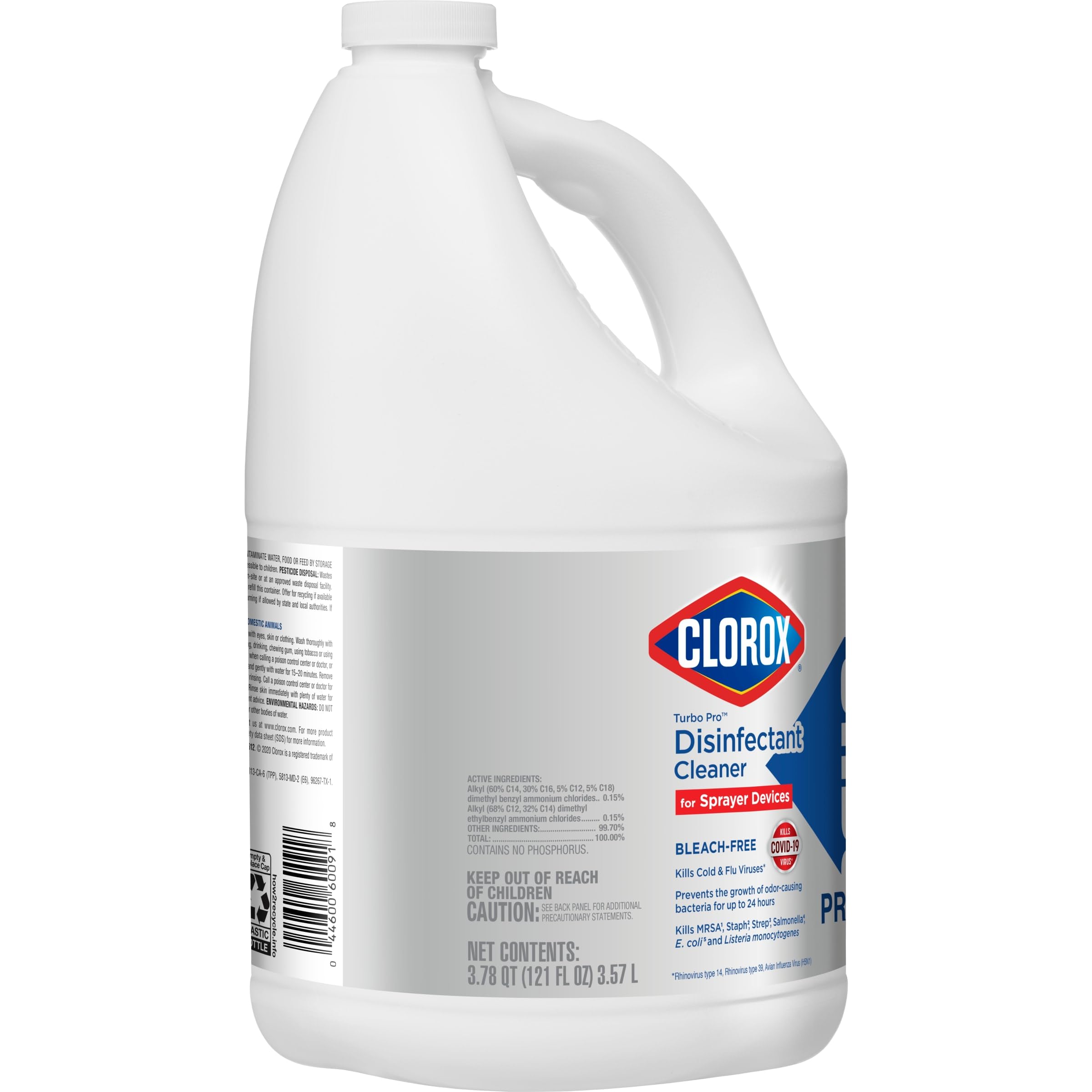Buy now CloroxPro Clorox Turbo Disinfectant Cleaner for Sprayer Devices, Bleach-Free Healthcare Cleaning and Industrial Cleaning, Kills Cold and Flu Viruses, 121 Fl. Oz. - 60091 (Pack of 3) at indiglob india