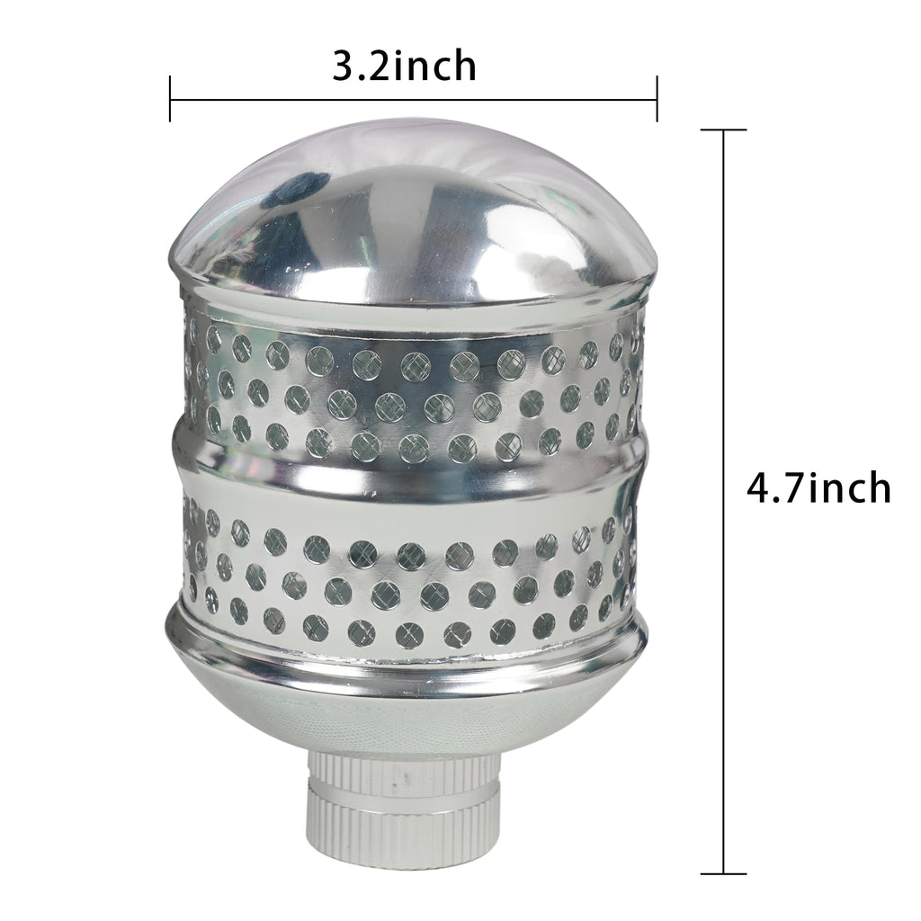 Hourleey 2 Pack Bubbler Sprinkler Heads, Aluminum Diffuser Flood Nozzle for Delicate Watering, Gentle Garden Metal Watering Soaker Sprinkler for Plants Garden Lawn Yard