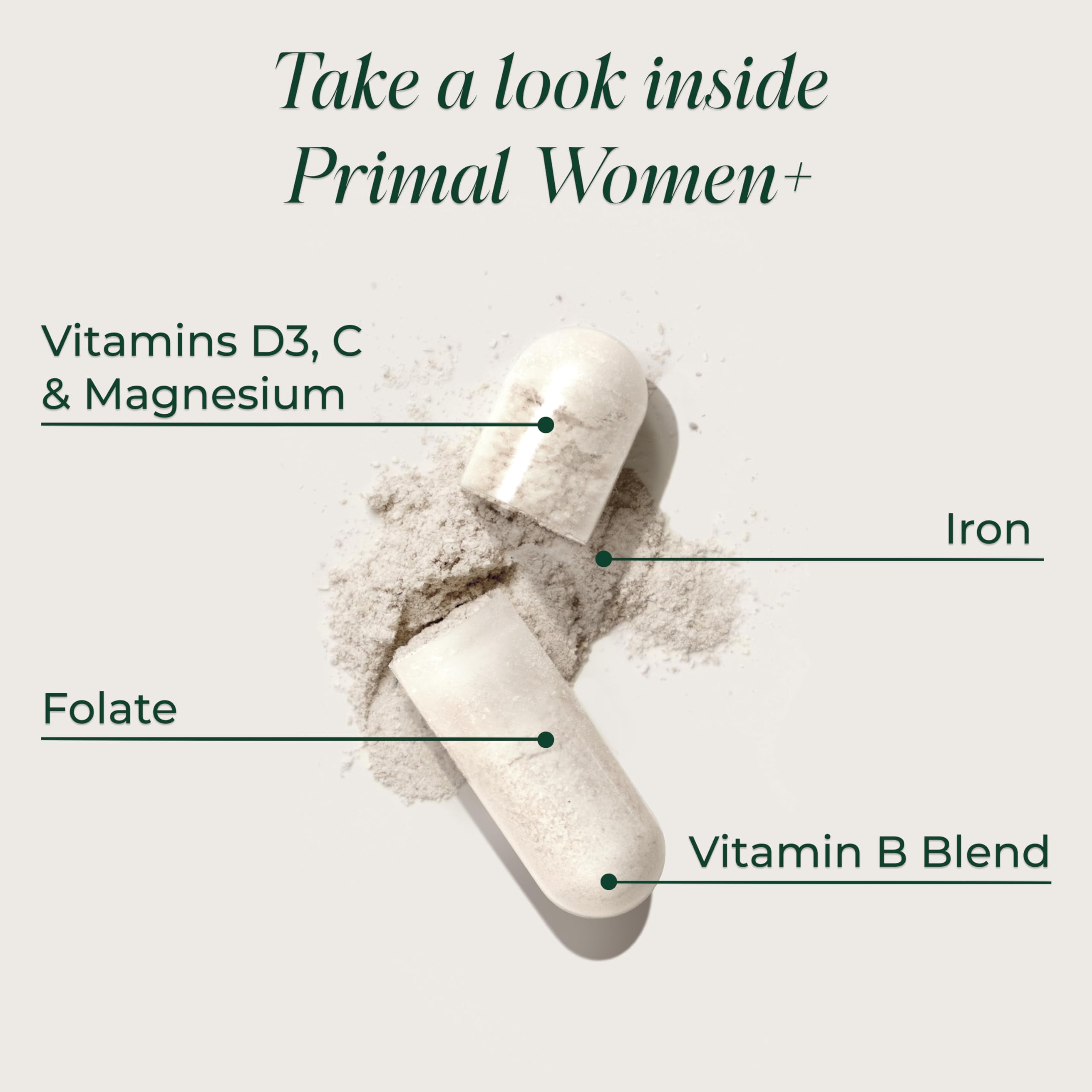 Primal Harvest Women+ - Daily Supplement, Gluten & Dairy Free, for Women