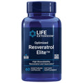 Life Extension Optimized Resveratrol Elite, Trans-resveratrol, quercetin, Healthy Aging, Heart Health, Brain Health, oxidative Stress, Gluten-Free, Non-GMO, Vegetarian, 60 Capsules