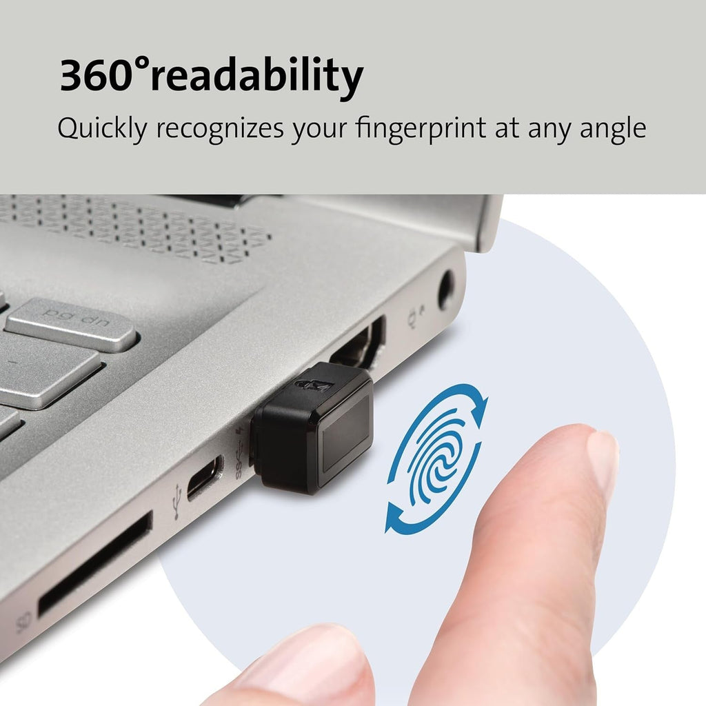 Buy now Kensington VeriMark Gen1 USB-A Fingerprint Key Reader - Windows Hello, Anti-Spoofing (K67977WW) at indiglob india