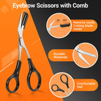 TsMADDTs Tweezers for Men, 8 in 1 Professional Eyebrow Tweezers Kit with Eyebrow Trimmer & Scissors, Razor, Brush, Skin Care Tools