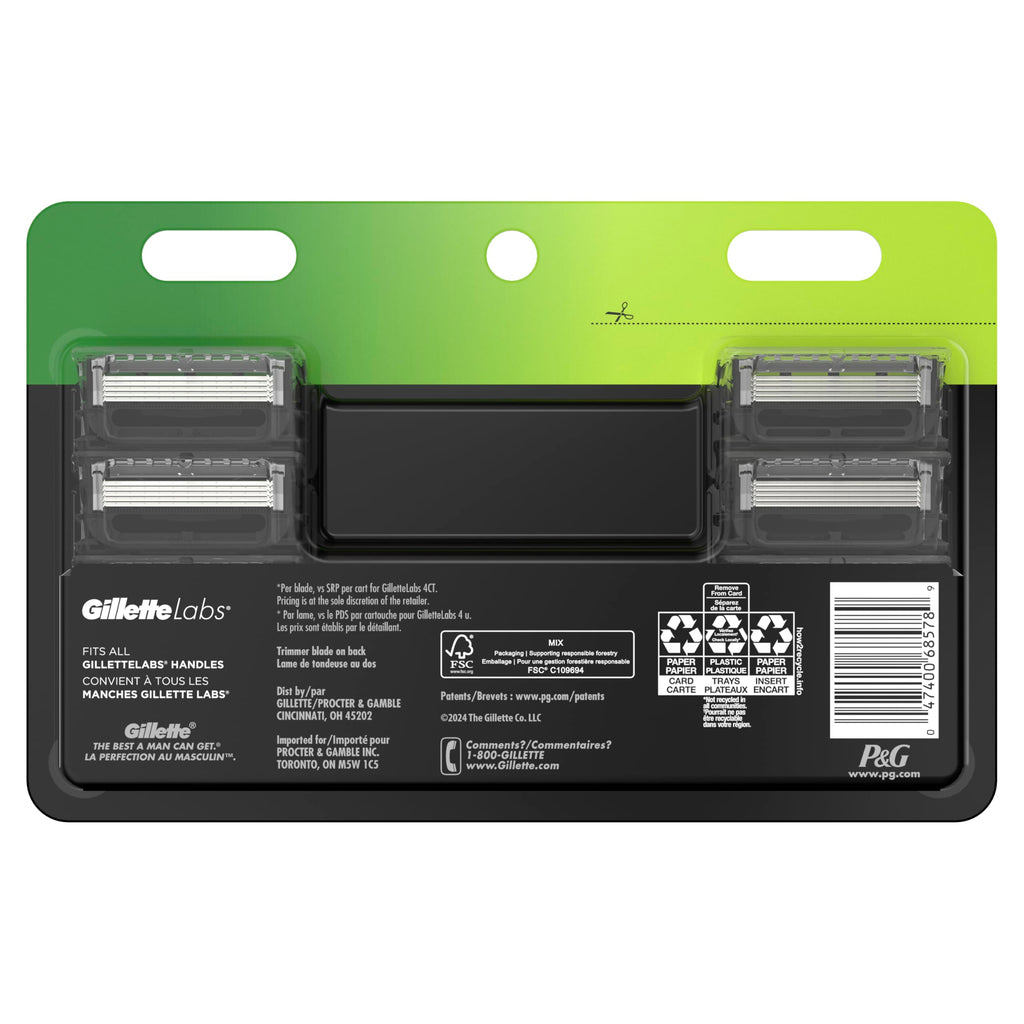 Gillette Labs Razor Blade Refills for Men, 9 count