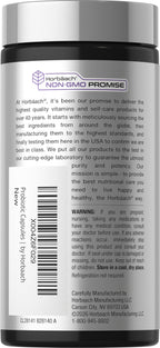 Horbäach Probiotic 100 Billion CFU | 60 Capsules | 31 Probiotic Strains