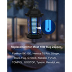 Dichroma 15W Bug Zapper Light Bulb Replacement for 15W Bug Zappers, 2 Pack