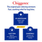 Chiggerex 2X Power Medicated Ointment, Bug Bite Relief, 6 oz