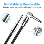 Buy now New bee Guitar Cable 10ft Electric Instrument Bass AMP Cord for Electric Mandolin, Pro Audio (Right Angle to Straight, Black) at indiglob india
