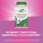 Buy now Nature's Way Vitex Fruit, Traditional Menstrual Cycle Support*, Traditional Women's Health Support*, Chasteberry, Vegan, 320 Capsules (Packaging May Vary) at indiglob india