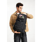 Buy now Wotony military tactical backpack nylon military MOLLE backpack 3-day Assault bag 27L backpack for men, used for outdoor hiking, camping and hunting (All black) at indiglob india
