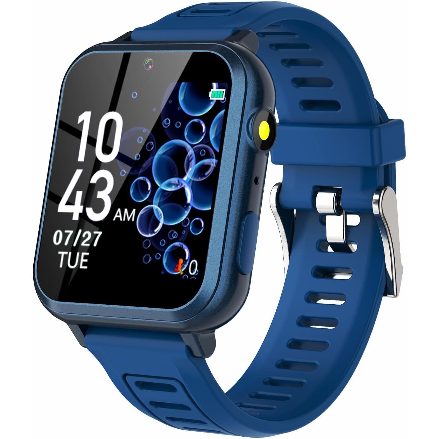 Buy now Smart Watch for Kids Gift for Girls Age 5-12, 1.54" Touch Screen Watch with HD Camera Video 39 Games Music Pedometer Flashlight Alarm Clock, Gifts for 7 8 9 10 Year Old Girls Boys Blue at indiglob india