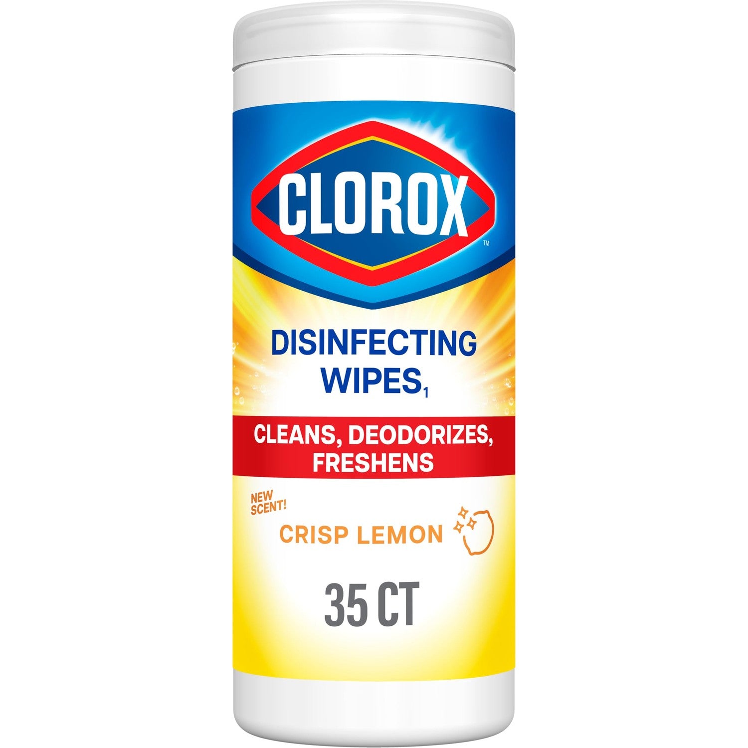 Buy now Clorox Disinfecting Cleaning Wipes, Bleach Free, Crisp Lemon, 35 Count (Pack May Vary) at indiglob india