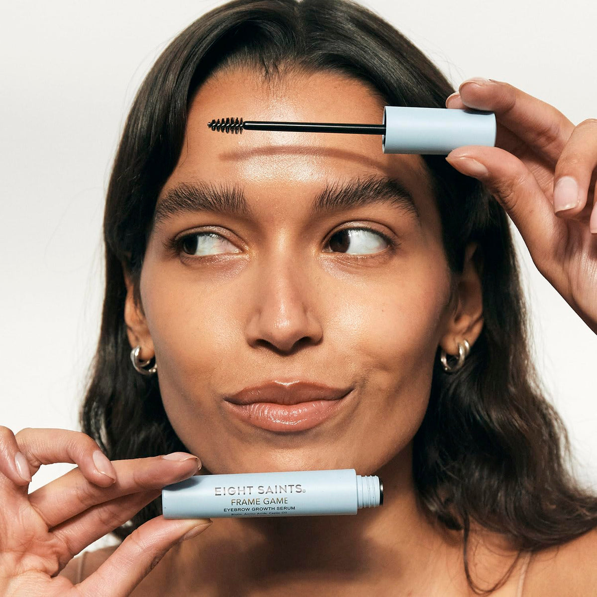 Eight Saints Frame Game Eyebrow Growth Serum for Thicker, Fuller Brows, with Biotin, Amino Acids, and Castor Oil, Brow Enhancing Treatment for Thin Eyebrows, Nourishing Eyebrow Serum, 0.14 fl oz