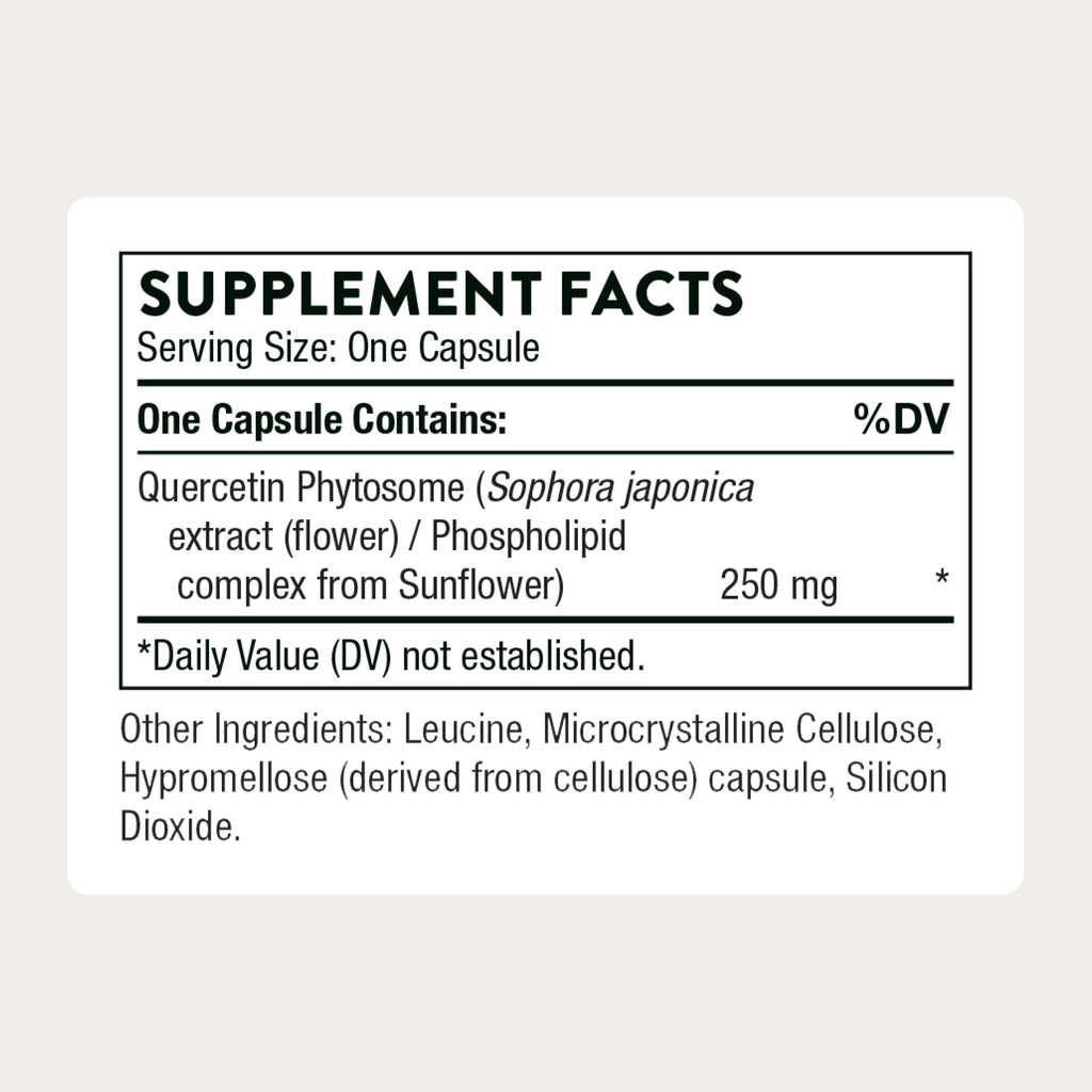 THORNE Quercetin Phytosome, Highly Bioavailable Quercetin, 60 Capsules | Supports Seasonal Immune Function, Respiratory Tract Health & Healthy Aging, Antioxidant Support*, NSF Contents Certified