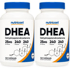Nutricost DHEA 25mg, 120 Capsules, Gluten-Free, Soy Free Supplement | GMO-Free