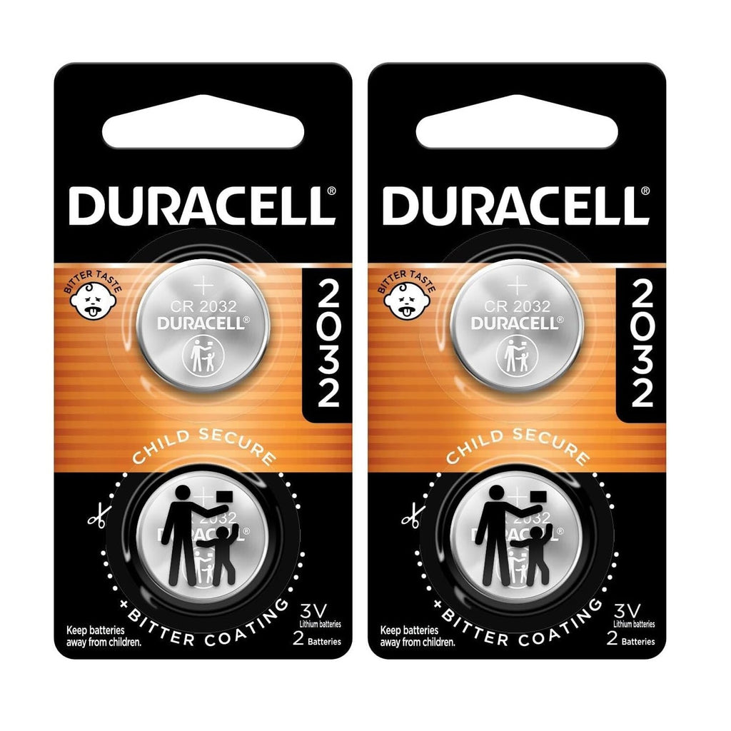 Buy now Duracell 2032 Lithium Battery, 2 Count (Pack of 1), Compatible with AirTag, Child Safety Features, Key Fob, CR2032 3V Cell 4 Count (pack of 1) at indiglob india