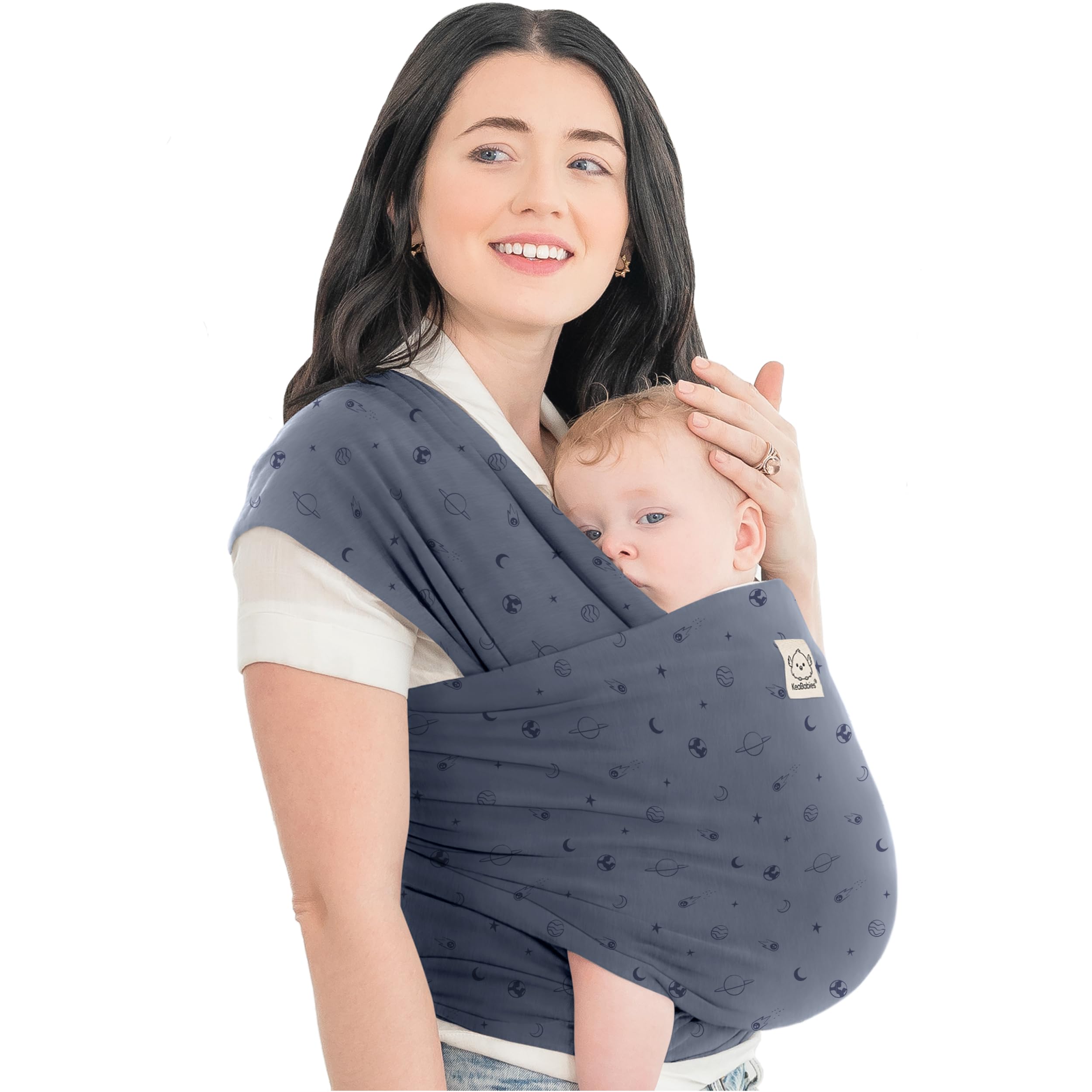 Buy now KeaBabies Baby Wrap Carrier - All in 1 Original Baby Carrier Newborn to Toddler Sling, Easy to Wear, Hands Free Bonding, Lightweight, Breathable Infant Wraps (Classic Gray) One Size (Pack of 1) Planets at indiglob india