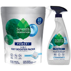 Buy now Seventh Generation Stain Remover Bundle â€“ Power+ Laundry Spray + 3-in-1 Oxy Booster Packs, Plant-Based Formulas, Fragrance-Free (2 Piece Set) at indiglob india
