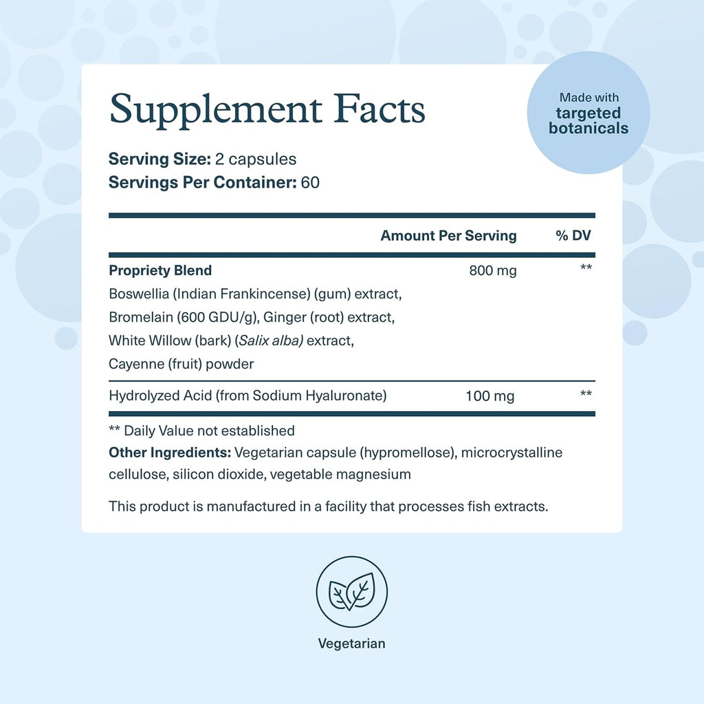 Buy now Youtheory Hyaluronic Acid Advanced Formula - Joint Support Supplement with Boswellia Extract* - Skin Health Supplement - Dairy, Soy & Gluten Free - 120 Vegetarian Capsules at indiglob india