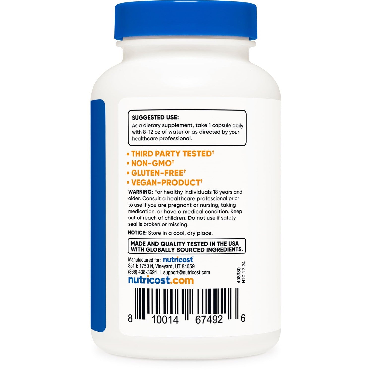 Nutricost Mushroom Complex Supplement, 120 Capsules for 120 Servings | 10 Mushroom Blend (Includes Reishi, Maitake, Shiitake, Lion's Mane, and More) - GMO-Free and Gluten Free