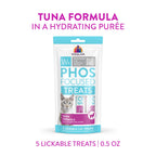 Weruva Wx Phos Focused, Tuna Formula Lickable Cat Treats, 0.5oz Tube, Pack of 5