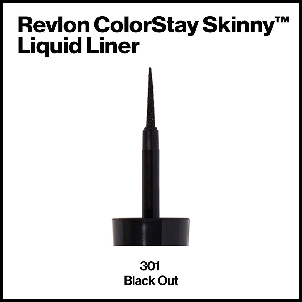 Buy now Revlon Skinny Liquid Eyeliner, ColorStay Eye Makeup, Waterproof, Smudge-proof, Longwearing with Ultra-Fine Tip, Black Out, 0.08 oz at indiglob india