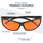Buy now Blue Light Blocking Amber Glasses for Sleep 99.9 Percent Effective - Nighttime Eye Wear - Special Orange Tinted Glasses Help You Sleep and Relax Your Eyes at indiglob india