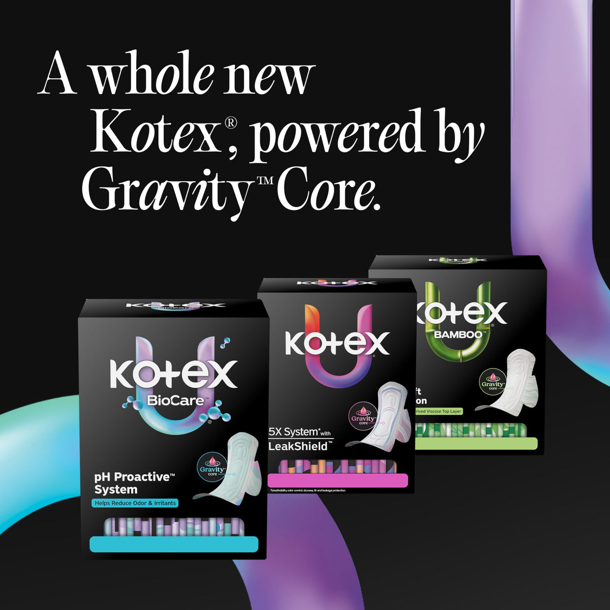 Kotex Overnight Maxi Pads, Wings, Extra Heavy, 84 Count, 3 Packs of 28