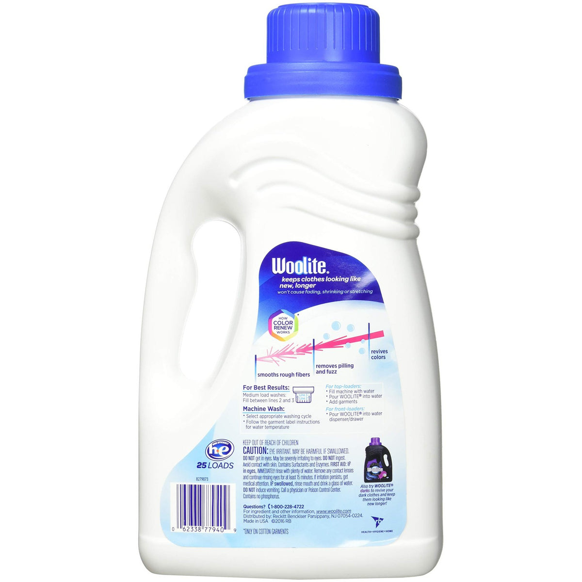 Woolite Clean & Care Liquid Laundry Detergent, 2x33 Loads, 2x50oz, Regular& HE Washer, Gentle Cycle, sparkling falls scent,packaging may vary