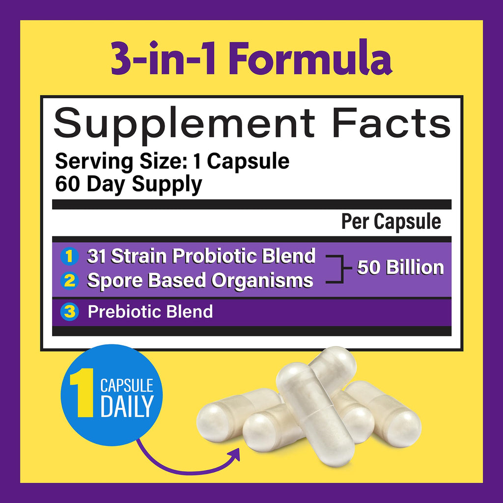 Buy now InnovixLabs Multi Strain Probiotics for Women & Men - Probiotic Supplement - 50 Billion CFU - Gut Health, Immune Support, Digestion, Lactobacillus Acidophilus, Prebiotics and Probiotics, 60 Capsules at indiglob india