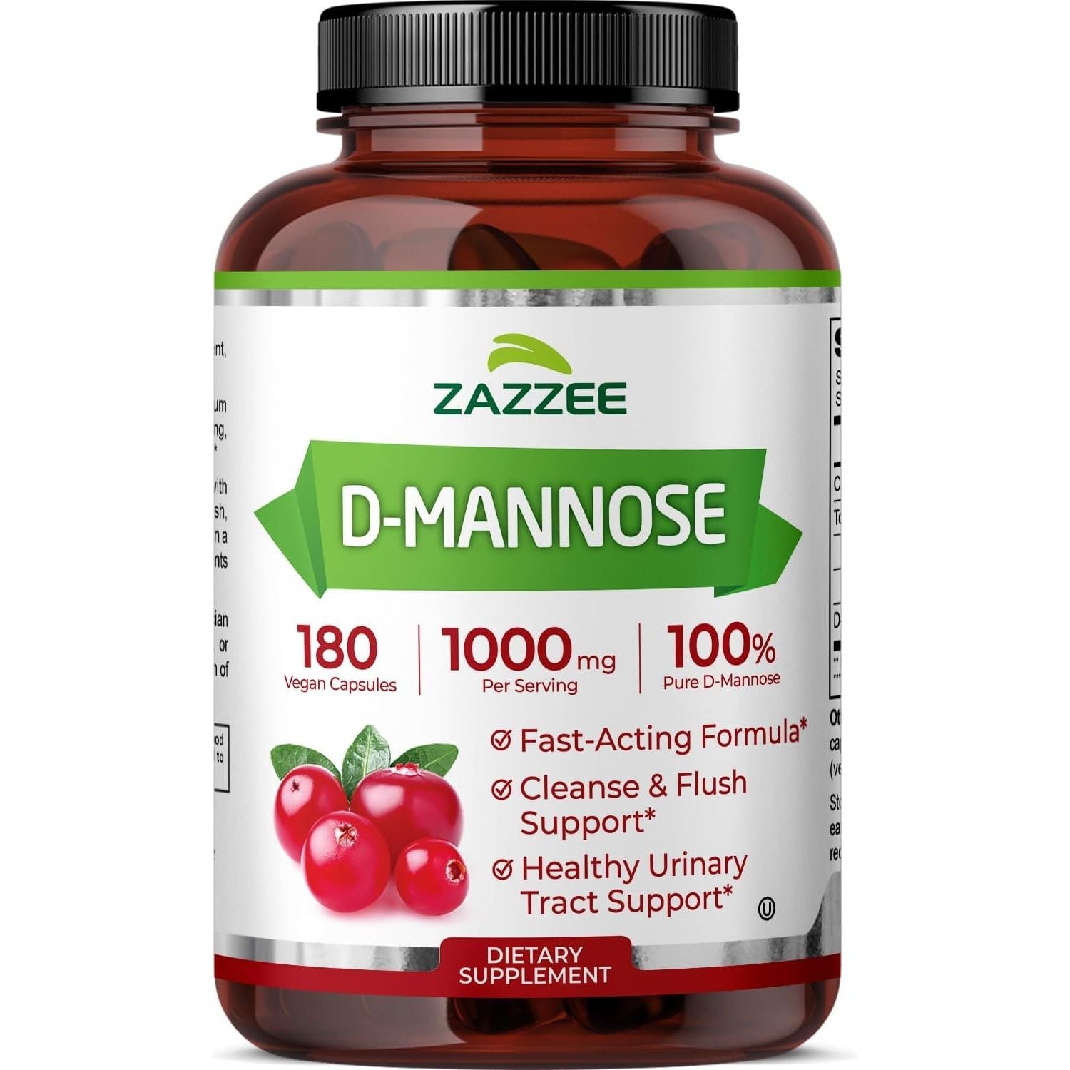 Buy now Zazzee D-Mannose, 1000 mg per Serving, 180 Vegan Capsules, 3 Month Supply, Potent & Fast-Acting, Certified Kosher, 100% Pure, All-Natural Urinary Tract Health Support, 100% Vegetarian, Non-GMO at indiglob india