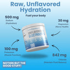 Unflavored Electrolytes - 100 Servings - Unflavored Electrolytes Powder - Unsweetened Electrolytes - Flavorless Electrolytes - Zero Carbs - Sugar Free - Zero Calories