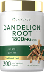 Carlyle Dandelion Root Extract | 300 Capsules | Herb Supplement