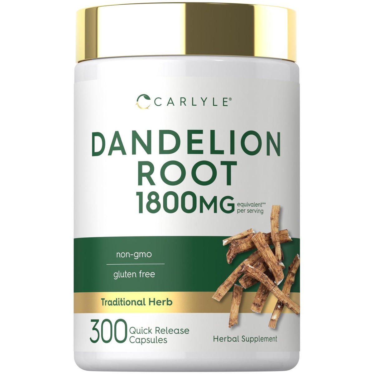 Carlyle Dandelion Root Extract | 300 Capsules | Herb Supplement