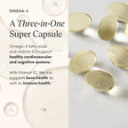 The 'Pause Life Omega 3, Vitamin D3 & K2 Fish Oil Supplement, 120 Softgels