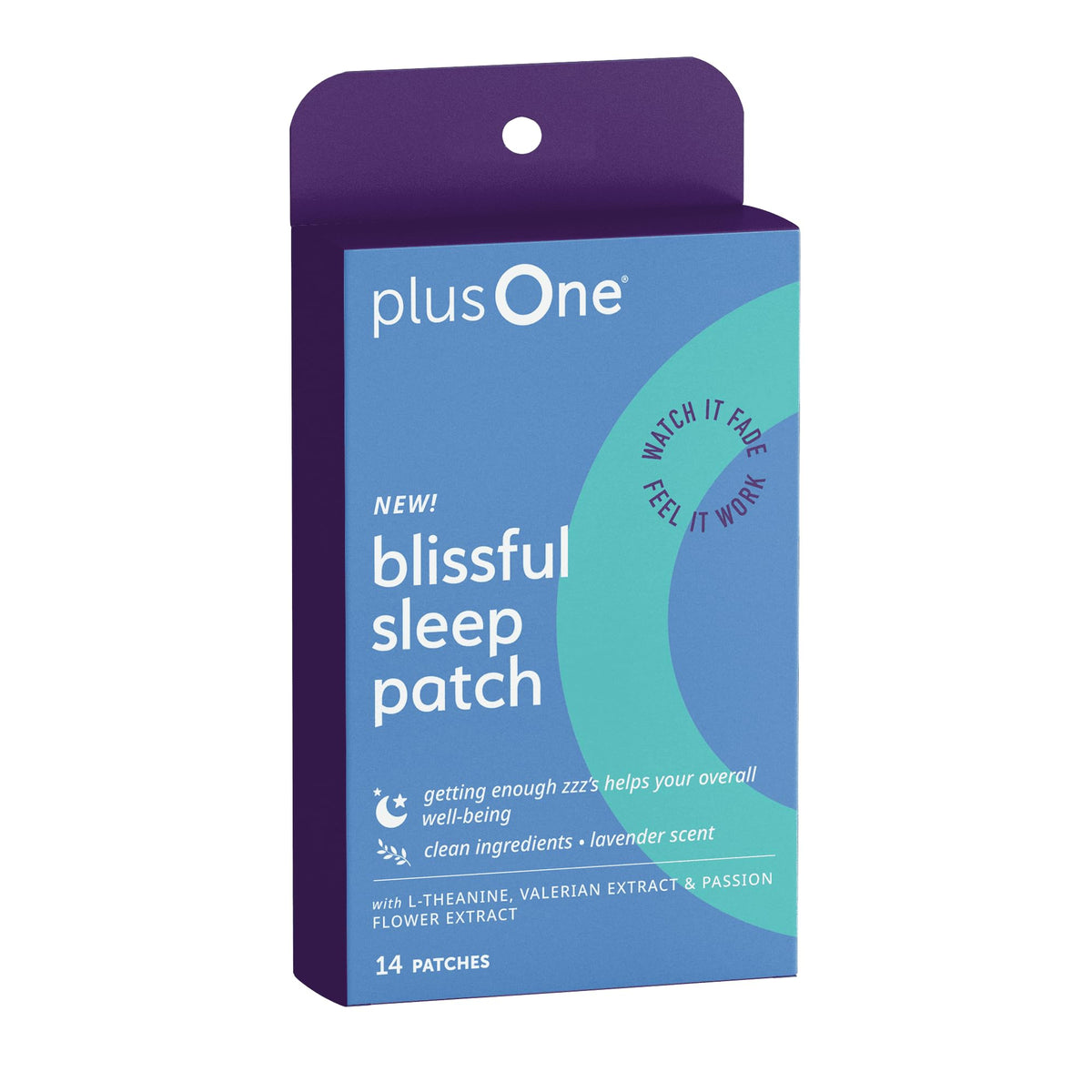 plusOne Blissful Sleep Patches – Magnesium and L-Theanine Patches, 14 Count