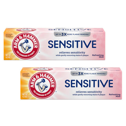 Buy now ARM & HAMMER Sensitive Teeth & Gums Toothpaste 4.5 oz (Pack of 2) at indiglob india