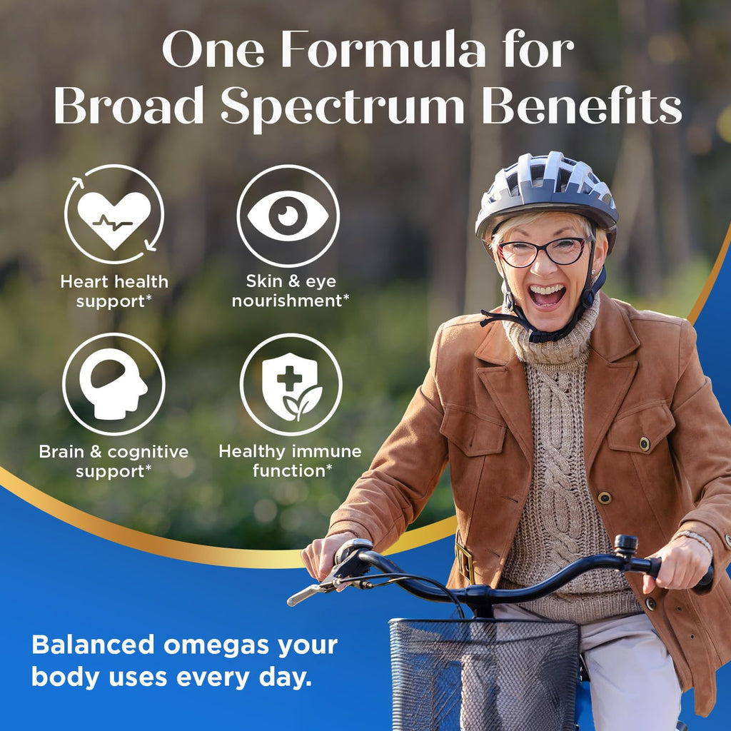 Purity Products Omega 3-6-9, "5 in 1 Vegan and Vegetarian Formula | Essential Fatty Acid Complex - Scientifically Formulated Plant-Based Omega 3 6 9 Essential Fatty Acids (EFA) - 60 Softgels