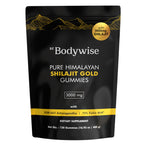 Be Bodywise Pure Himalayan Shilajit Gummies Gold I Lab Tested I No Added Sugar I Ashwagandha, Gokshura| Fulvic Acid & 85+ Trace Minerals I for Men, Women I Non-GMO I 100% Natural & Organic I 60 Gummy
