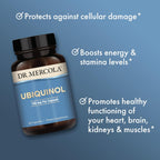 Buy now Dr. Mercola Ubiquinol - 100 mg Ubiquinol - Supports Energy Production - Antioxidant Supplement - Non-GMO, Gluten-Free & Soy-Free - 30 Capsules (30 Servings) at indiglob india