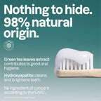 Attitude Whitening Fluoride-Free Toothpaste, Peppermint Flavor, Sugar-Free, Plant & Mineral-Based Formula, Vegan & Cruelty-Free, Clean Oral Care, 4.2 Oz