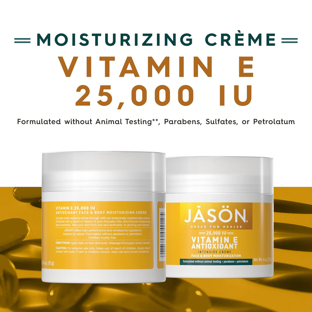 Buy now JASON Vitamin E Antioxidant Intensive CrÃ¨me Face & Body Moisturization, 25,000 IU Body Cream Moisturizer, 4 Fluid Ounces at indiglob india