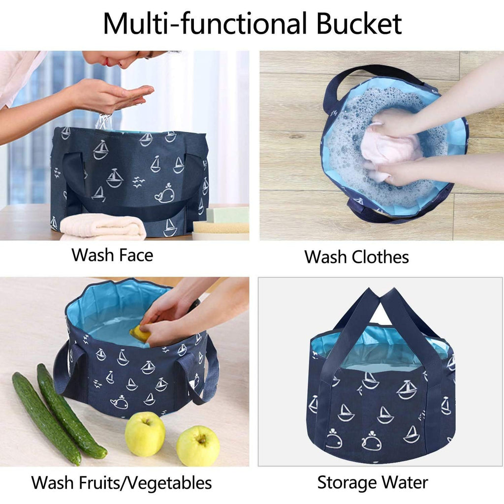 Collapsible Bucket for Soaking Feet, Portable Travel Foot Bath Tub, Foot Soaking Bath Basin Portable, Foot Spa Soaking Feet Home Pedicure Basin Outdoor Camping