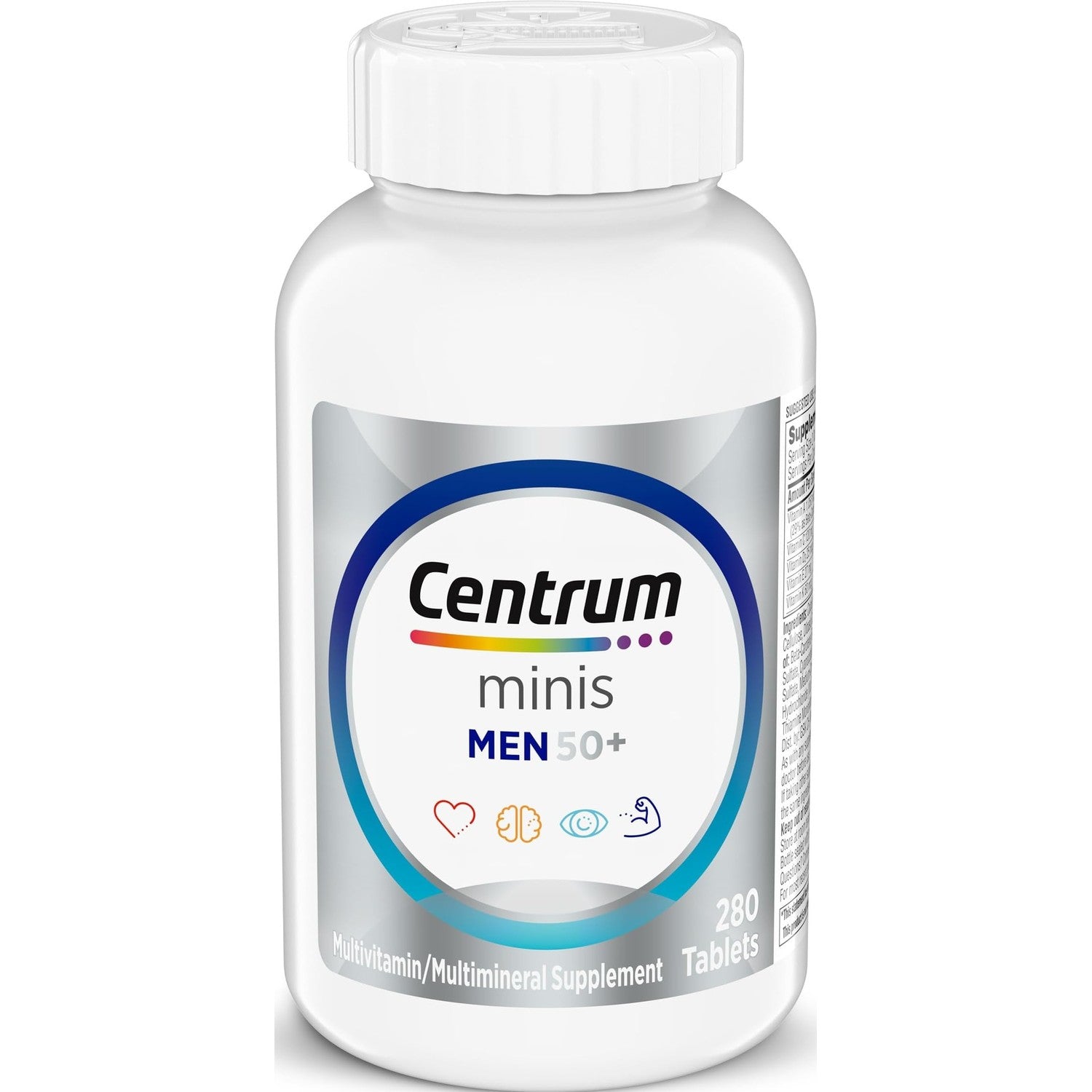 Centrum Minis Silver Multivitamin for Adults 50 and Over, 320 Tablets | Contains Vitamin D3, B Vitamins, Clinically Proven to Support Memory as You Age, GLP-1 Support