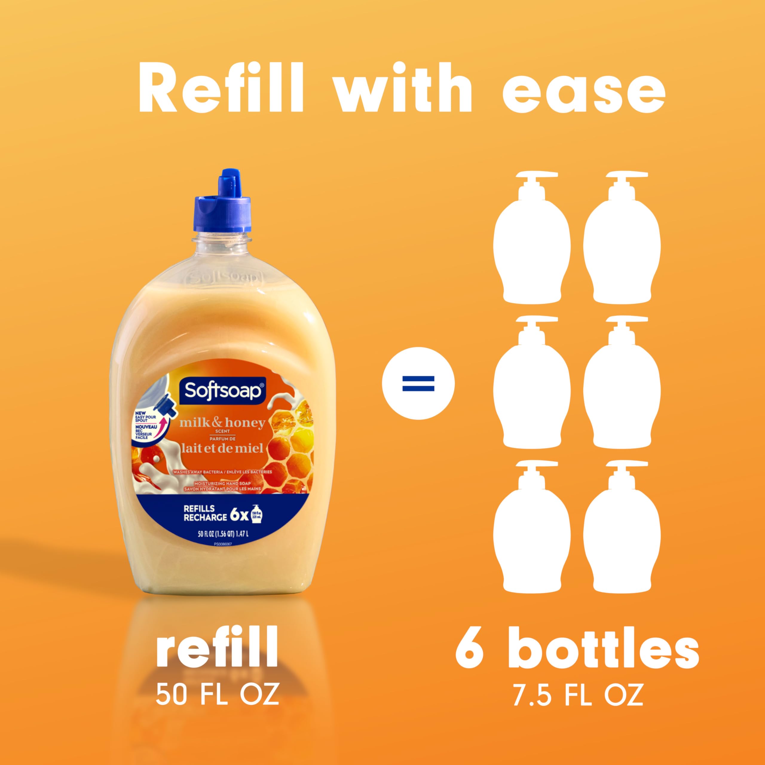 Buy now Softsoap Milk & Honey Scented, Liquid Hand Soap Refill, 50 Ounce at indiglob india