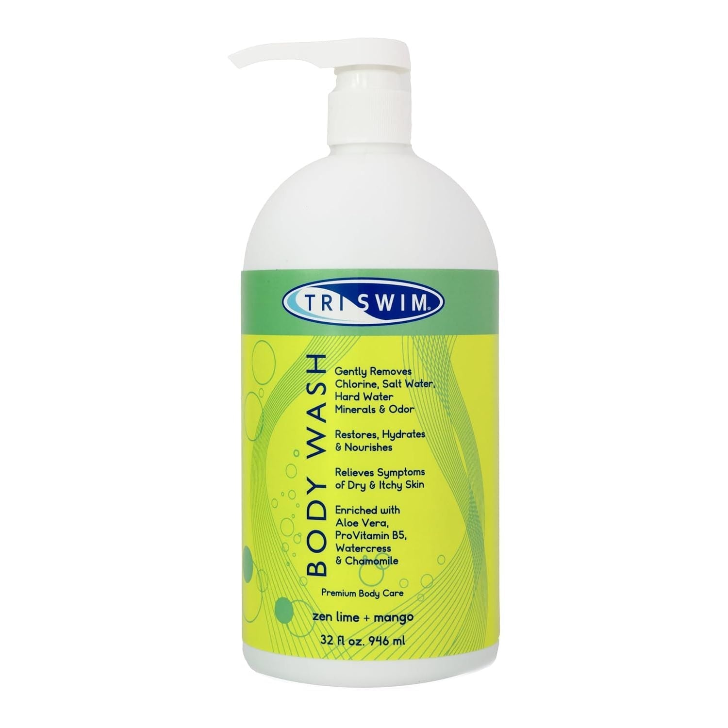 Buy now TRISWIM Chlorine Removal Body Wash 8.5 Fl Oz | Removes Chlorine, Bromine, Hard Water Minerals & Saltwater | Hydrates & Restores Skin | Moisturizing Chlorine Soap For Swimmers And Athletes 32 Fl Oz (Pack of 1) Zen Lime + Mango scent at indiglob india