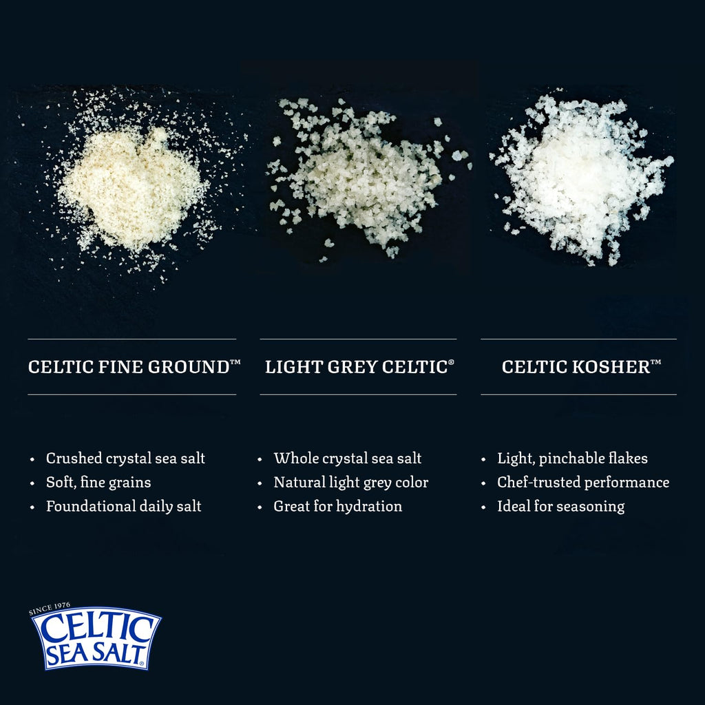 Buy now Celtic Sea Salt, Fine Ground Mineral Sea Salt, 1 lb Resealable Bag, Unrefined Hydration, Vital Minerals, Family Founded Since 1976 at indiglob india