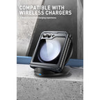 Buy now i-Blason for Samsung Galaxy Z Flip 5 Case with Stand, [Built-in Screen Protector] [Hinge Protection], Full-Body Protection Magnetic Phone Case for Galaxy Z Flip 5, Black at indiglob india