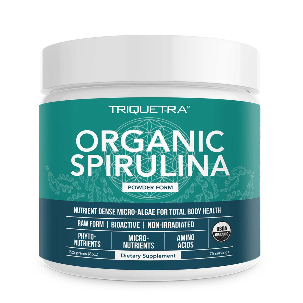 Organic Spirulina Tablets (360 Tablets) - Made with Parry® Spirulina, The Best Spirulina in the World, Highest Nutrient Density - Non-Irradiated, 3 Organic Certifications (90 Servings)