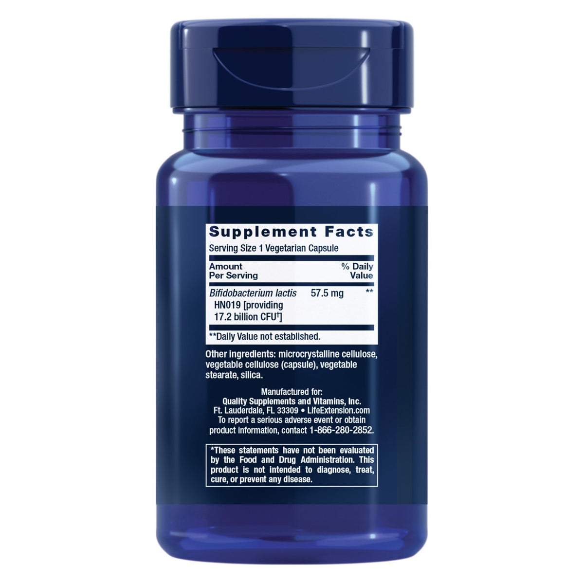 Life Extension FLORASSIST Daily Bowel Regularity Probiotic, 30 Capsules